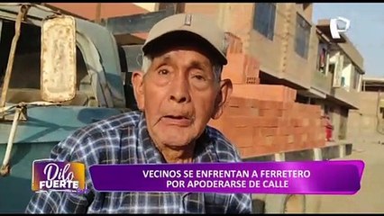 Vecinos de Comas denuncian a dueño de ferretería por apoderarse de las calles