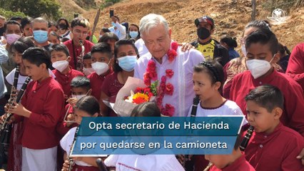 "Es mucho pueblo para él"; AMLO recorre Oaxaca a ras de tierra, sin su secretario de Hacienda