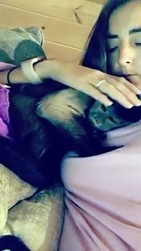 Mommy snuggles are the best! Nite nite everyone!!! ❤️