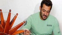 Salman Khan visits Gandhi Ashram in Ahmedabad