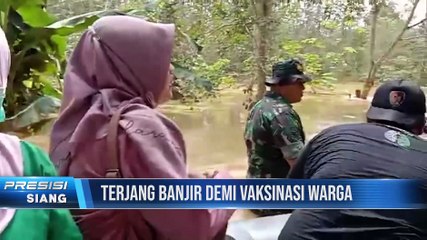 Polsek Juai Kalimantan Selatan Terjang Banjir Salurkan Bantuan Warga