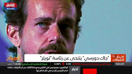 ...أعلن مؤسس موقع تويتر جاك دورسي وبشكل رسم...