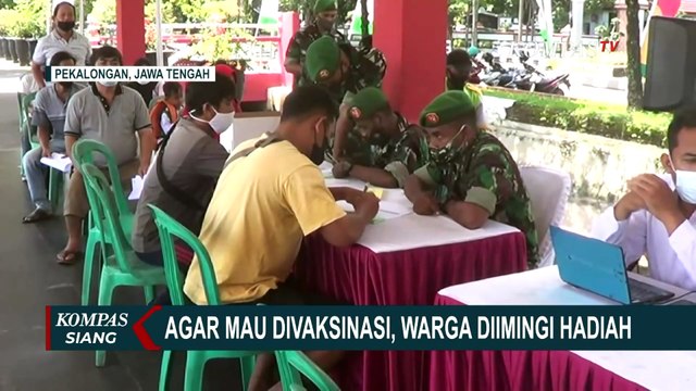 Tarik Minat Warga, Satgas Covid-19 Pekalongan Gelar Vaksinasi Berhadiah Sepeda Motor
