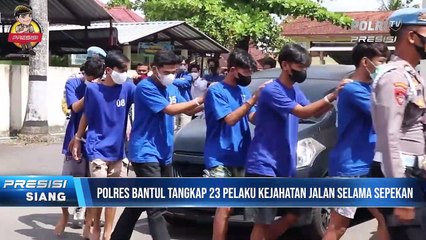 Polres Bantul Amankan 23 Pelaku Kejahatan Jalanan