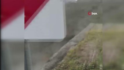 Son dakika haber! Ordu'da heyelan anı ve yaşanan panik kamerada