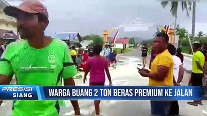 Polisi Lakukan Pengaman Terkait Warga Buang Dua Ton Beras di Jalan Raya