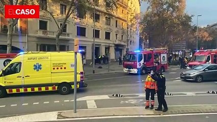 Quatre morts, dos d'ells nens, en el brutal incendi d'un local ocupat de la plaça de Tetuan de Barcelona