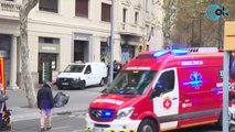 Incendio de una nave okupada en la Plaça de Tetuán, Barcelona