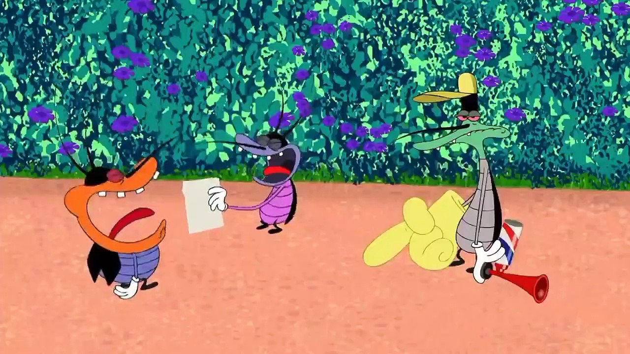 Oggy and the cockroaches,, bike race