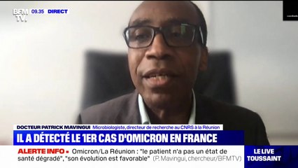 Pour le Dr Patrick Mavingui (CNRS), le variant Omicron "n'entraîne pas de cas de sévérité supérieur au variant Delta"