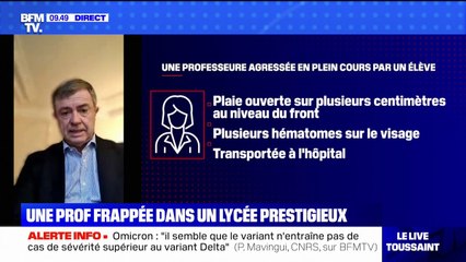 Prof agressée au lycée Montaigne: le maire du 6e arrondissement de Paris estime qu'il n'y a "plus de respect suffisant des élèves"