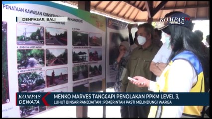 Menko Marves Tanggapi Penolakan PPKM Level 3