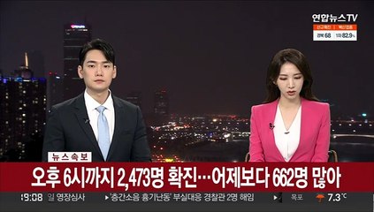 [속보] 오후 6시까지 2,473명 확진…어제보다 662명 많아