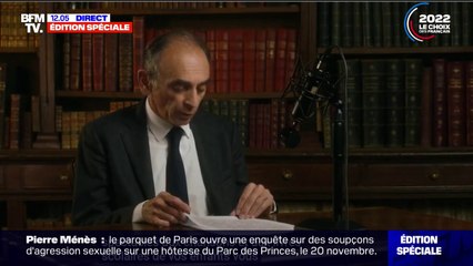 "Ce pays que vous cherchez partout est en train de disparaître": Éric Zemmour officialise dans une vidéo sa candidature à la présidentielle