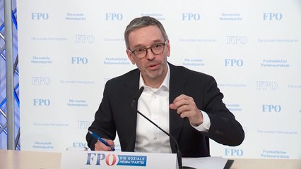 Kickl präsentierte sich nach Corona-Infektion "gesund und munter"