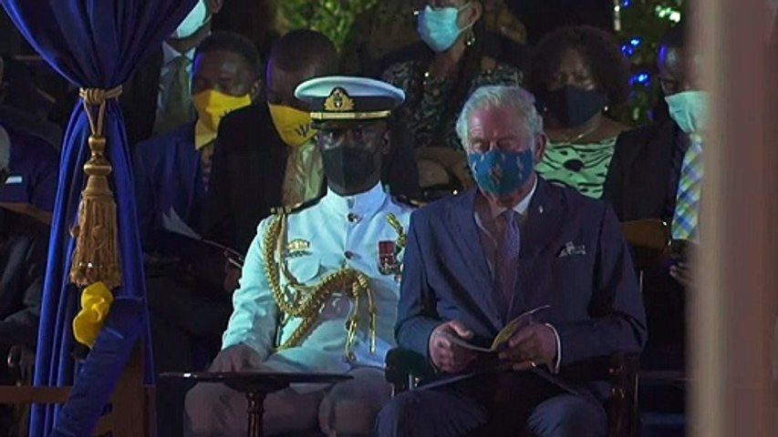 Prince Charles dozes off during handover ceremony
