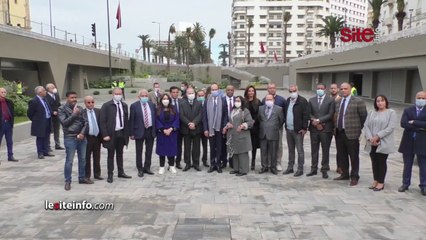 في حلة جديدة.. الوالي والعمدة يزوران مشروع _الكرة الأرضية_  بالدار البيضاء بعد ترميمه
