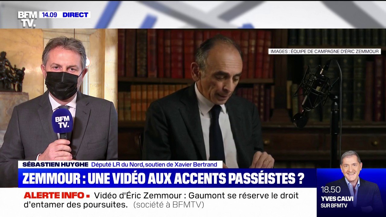 Sébastien Huyghe (LR): "Eric Zemmour est toujours tourné vers le passé"