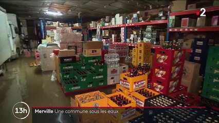 Inondations dans le Nord : la commune de Merville est sous les eaux