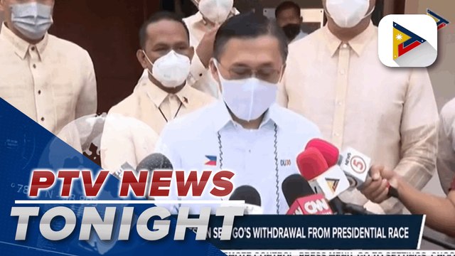 Presidential aspirants on Sen. Go's withdrawal from presidential race | via Daniel Manalastas