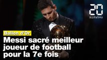 Ballon d'Or: Lionel Messi sacré meilleur joueur de football pour la 7e fois