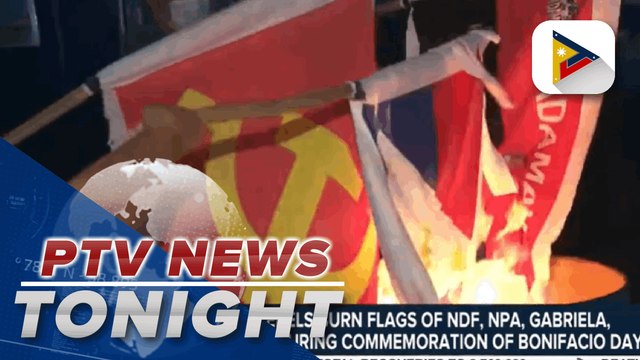 Barangayanihan caravan part of Duterte Legacy to bring about national recovery; Former rebels burn flags of NDF, NPA, Gabriela, and Kadamay during commemoration of Bonifacio Day | via Eunice Samonte
