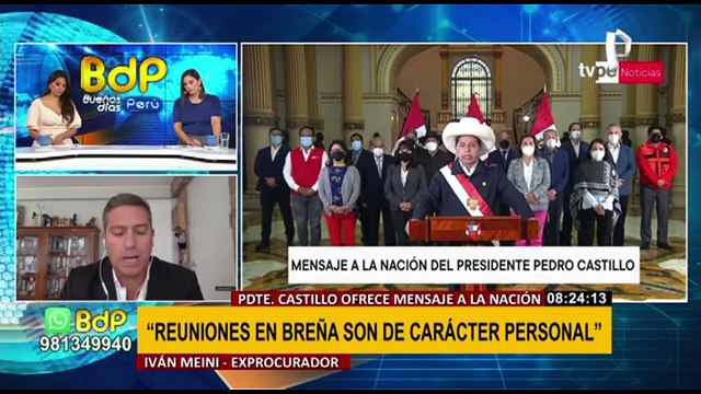 Meini sobre reunión de Castillo en Breña: se debe iniciar una acción de control concurrente