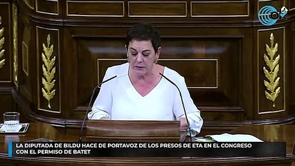La diputada de Bildu hace de portavoz de los presos de ETA en el Congreso con el permiso de Batet