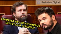 ¡Bestial! Espinosa de los Monteros (VOX) despelleja a Rufián por vetar a periodistas