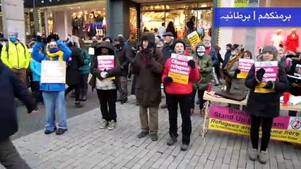Channel deaths: Protesters speak out welcome refugees to Birmingham
