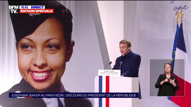 Emmanuel Macron: Sa famille permit à Joséphine Baker de prouver aux yeux du monde que les couleurs de peau, les origines, les religions pouvaient non seulement cohabiter mais vivre en harmonie