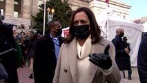 Kamala Harris promotes COVID-19 vaccines amid Omicron fears