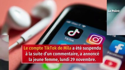 TikTok : le compte de Mila suspendu après un commentaire polémique