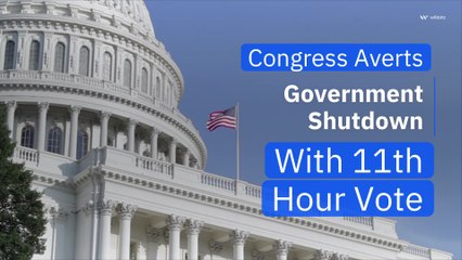 Congress Averts Government Shutdown With 11th Hour Vote