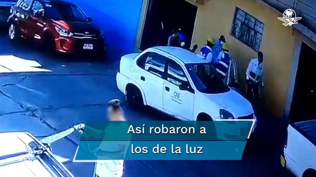 Asaltan a trabajadores de CFE mientras revisaban red en Naucalpan