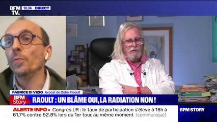 Didier Raoult blâmé: pour son avocat, "il y a une espèce de bruit autour de lui qui vient de s'éteindre"