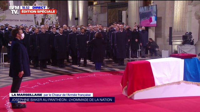 Panthéonisation de Joséphine Baker: le Chœur de l'Armée française interprète La Marseillaise