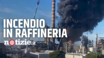 Livorno, incendio alla raffineria Eni: ai cittadini è stato chiesto di tenere chiuse le finestre