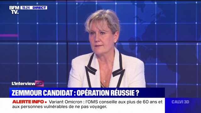 Nadine Morano à propos d'Éric Zemmour: Il y a certains sujets sur lesquels on pourrait travailler ensemble