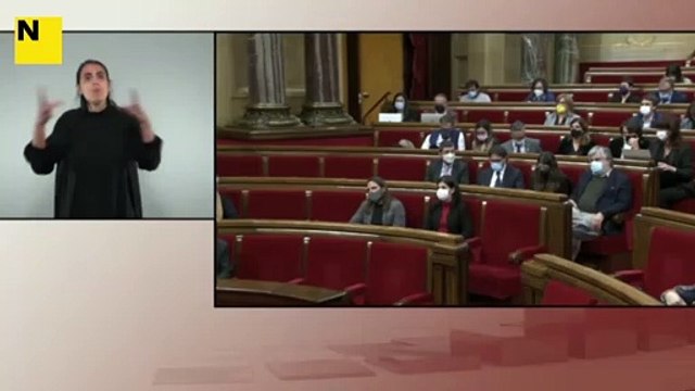 Borràs denuncia la intromissió del Suprem contra el català a l'inici del ple