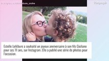 Estelle Lefébure célèbre les 11 ans de son fils Giuliano : jolies photos de famille pour un grand jour !