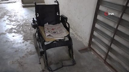 Hırsızlar engelli kadını koltuk değneği ve soğuğa mahkum etti