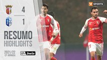 Highlights: SC Braga 4-1 FC Vizela (Liga 21/22 #12)