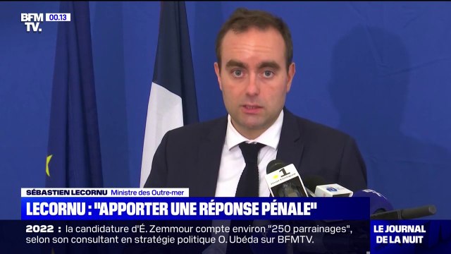 Sébastien Lecornu: En quelques jours en Martinique, plus d'une centaine de coups de feu ont été tirés contre des policiers ou des militaires de la gendarmerie