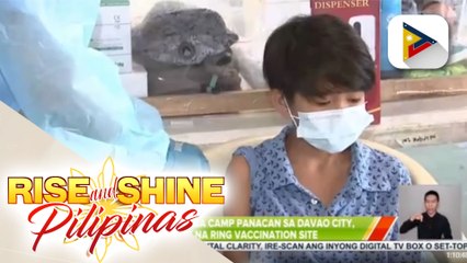 Covered court sa Camp Panacan sa Davao City, ginamit na ring vaccination site