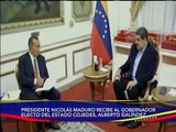 Pdte. Maduro recibió en el Palacio de Miraflores al gobernador del Edo. Cojedes, Alberto Galíndez