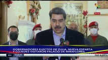 El Presidente Nicolás Maduro recibe en visita a los nuevos gobernadores opositores