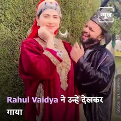 A Glimpse Of Rahul Vaidya And Disha Parmar's "Kashmir Ki Kali" Moment