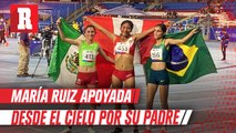 María Ruiz dedica plata a padre fallecido