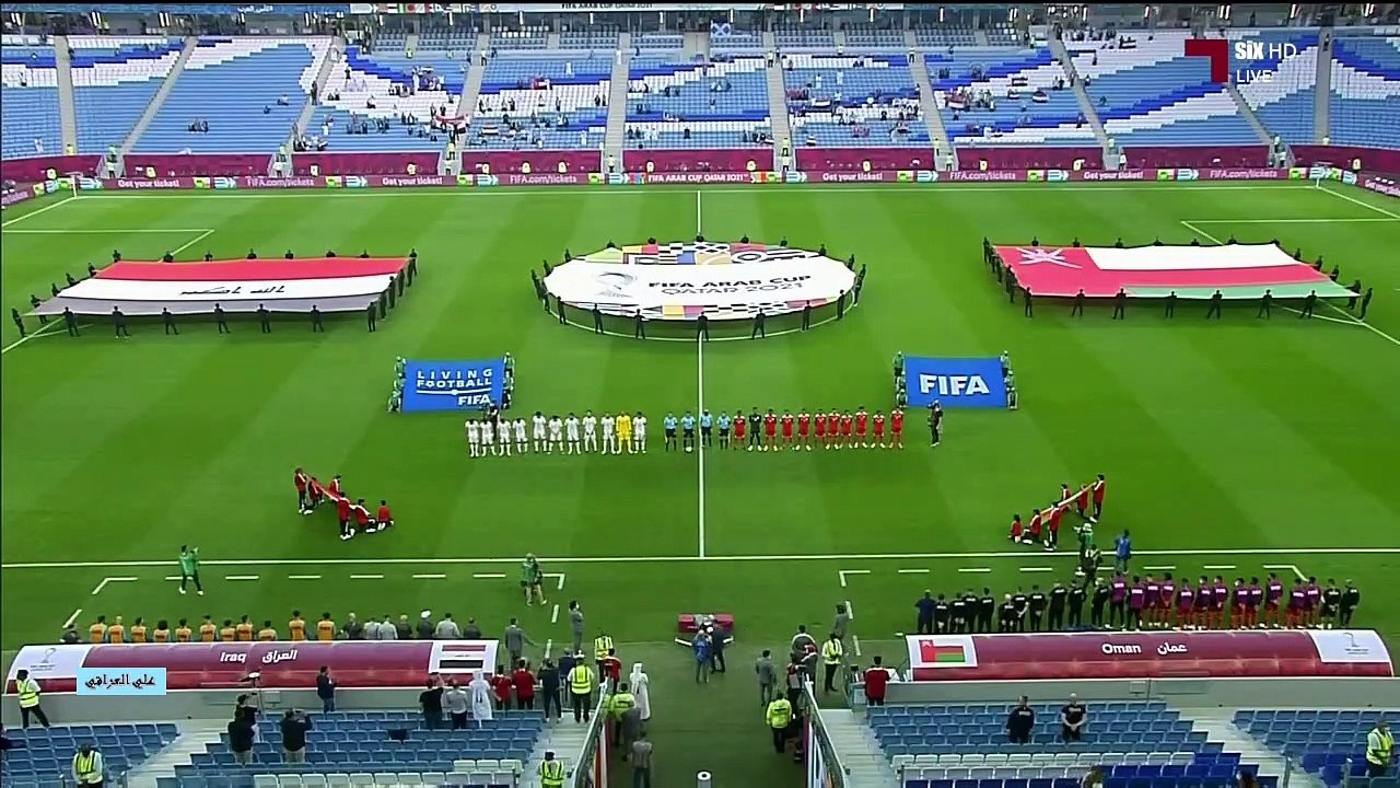 الشوط الاول مباراة العراق وعمان بطولة كأس العرب 30-11-2021